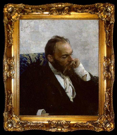 framed  Ilya Repin Portrait of Professor Ivanov 1882, ta009-2